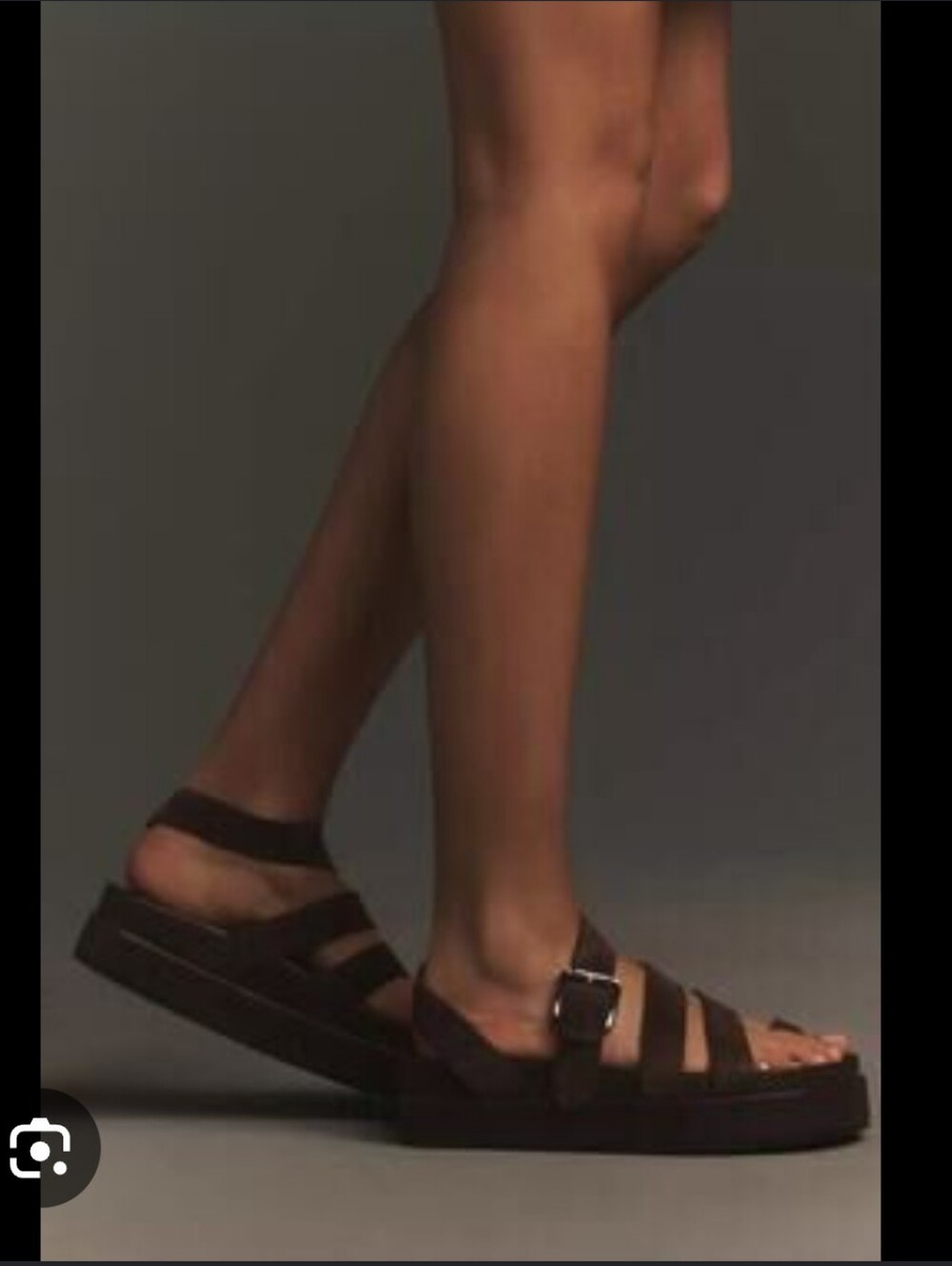 Jeffrey Campbell Getaway Dark Brown Suede Strappy Platform Sandals